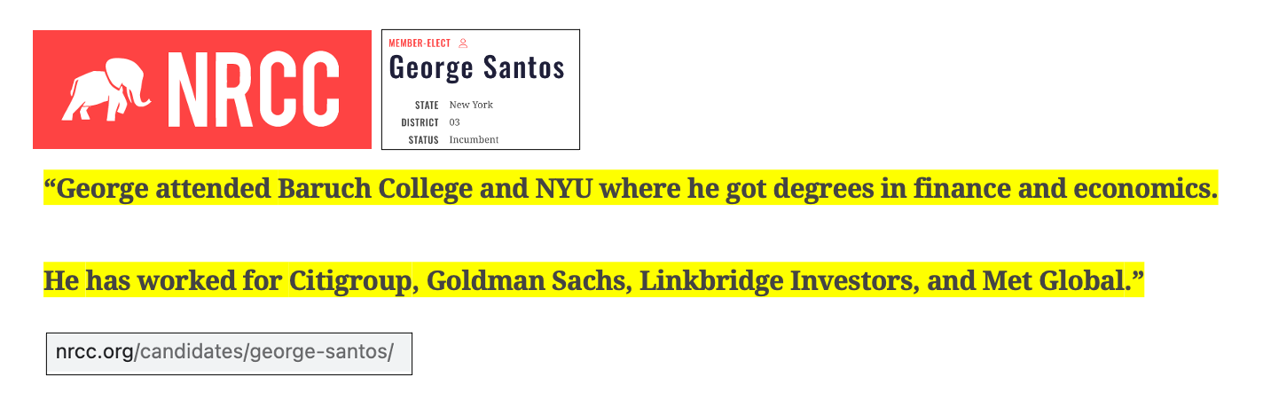 NRCC amplified George Santos' lies