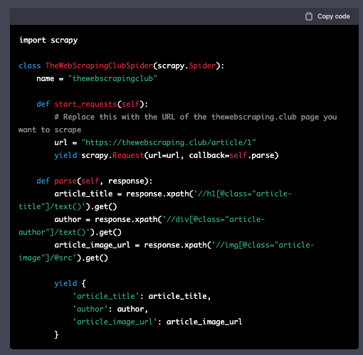 ChatGPT scraper for TWSC