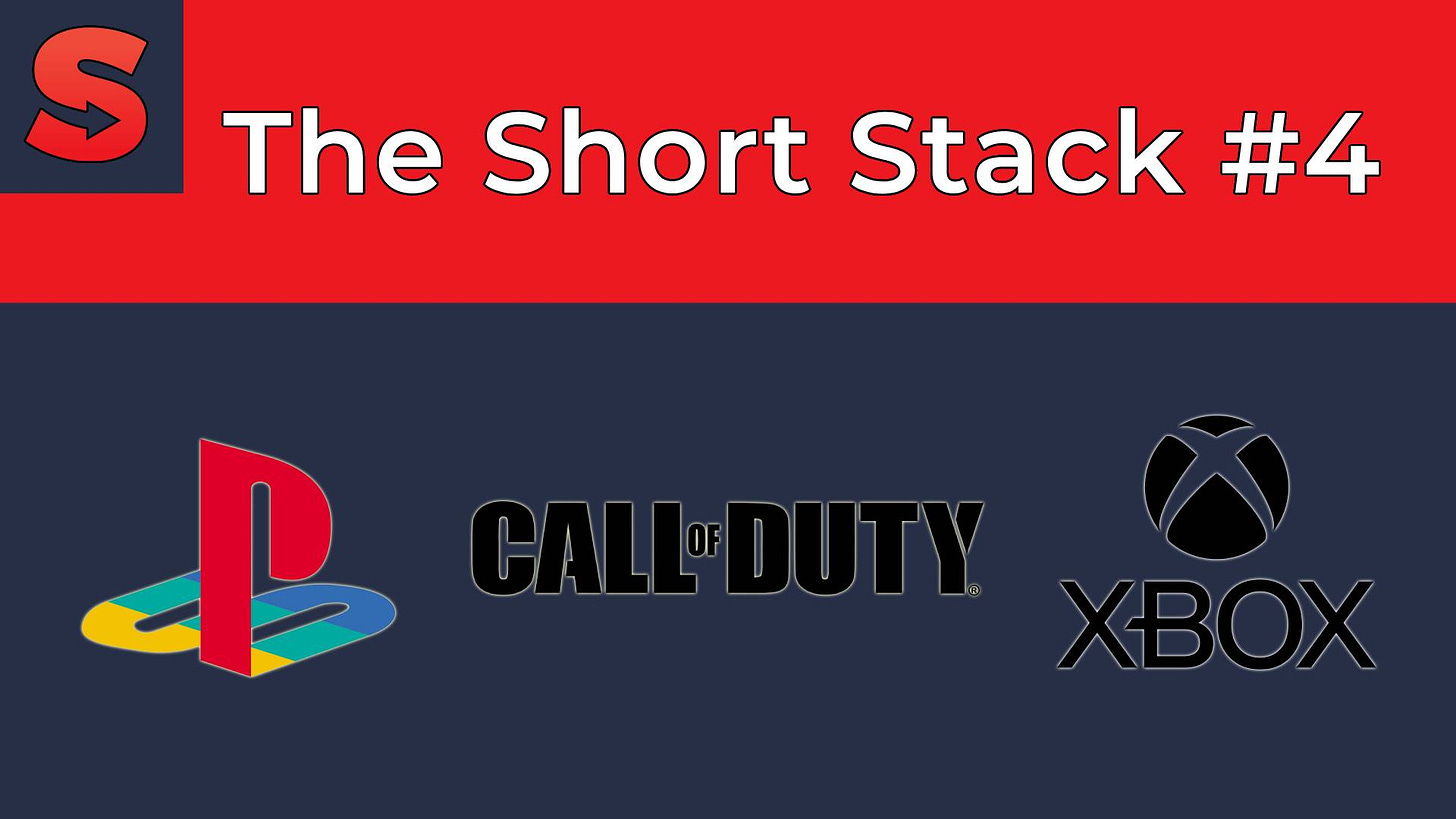 The Short Stack #4 PlayStation, Call of Duty and Xbox logos