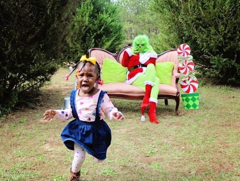 WATCH: &#39;Grinch&#39; photoshoot prank sees children screaming in terror