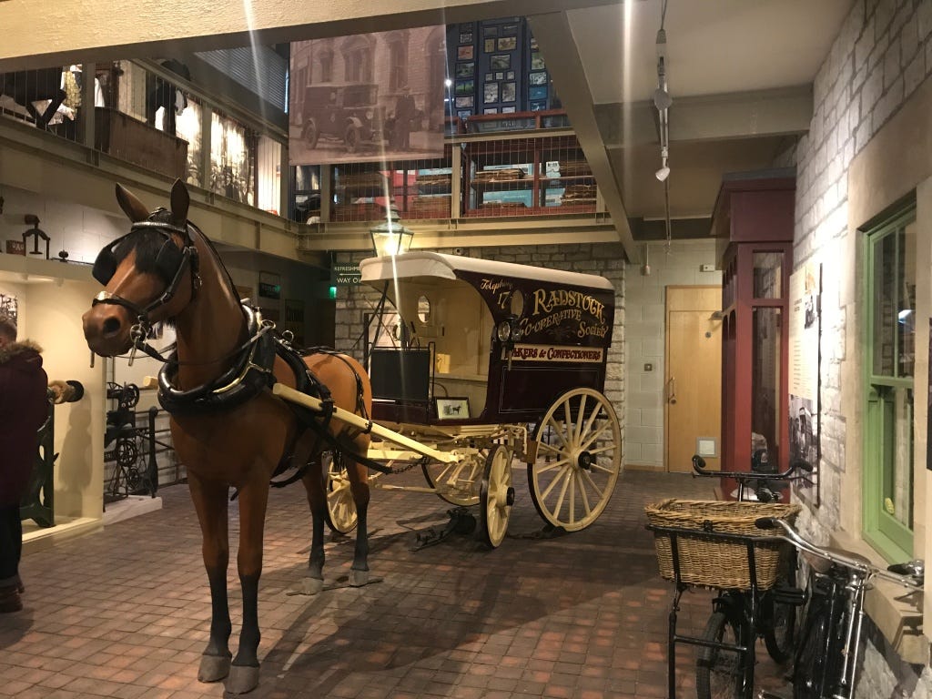 Radstock Museum - Radstock Cooperative horse and cart. 