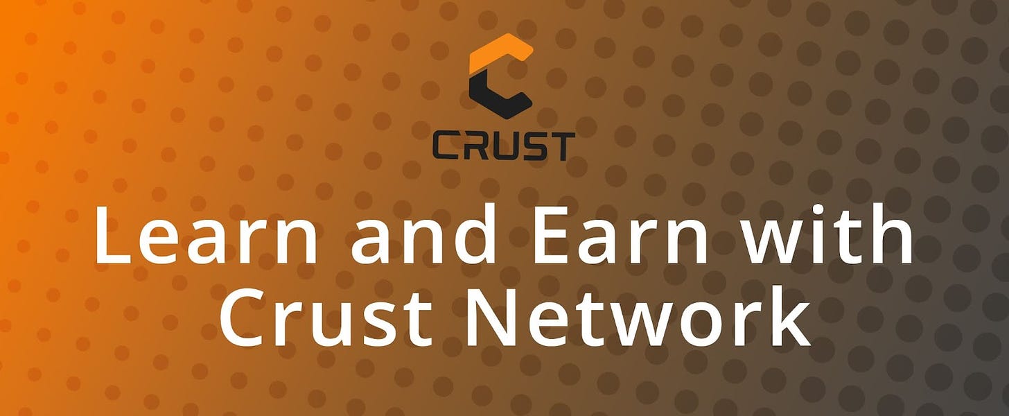 https://www.bitdegree.org/Learn-and-Earn-Crust-Network 