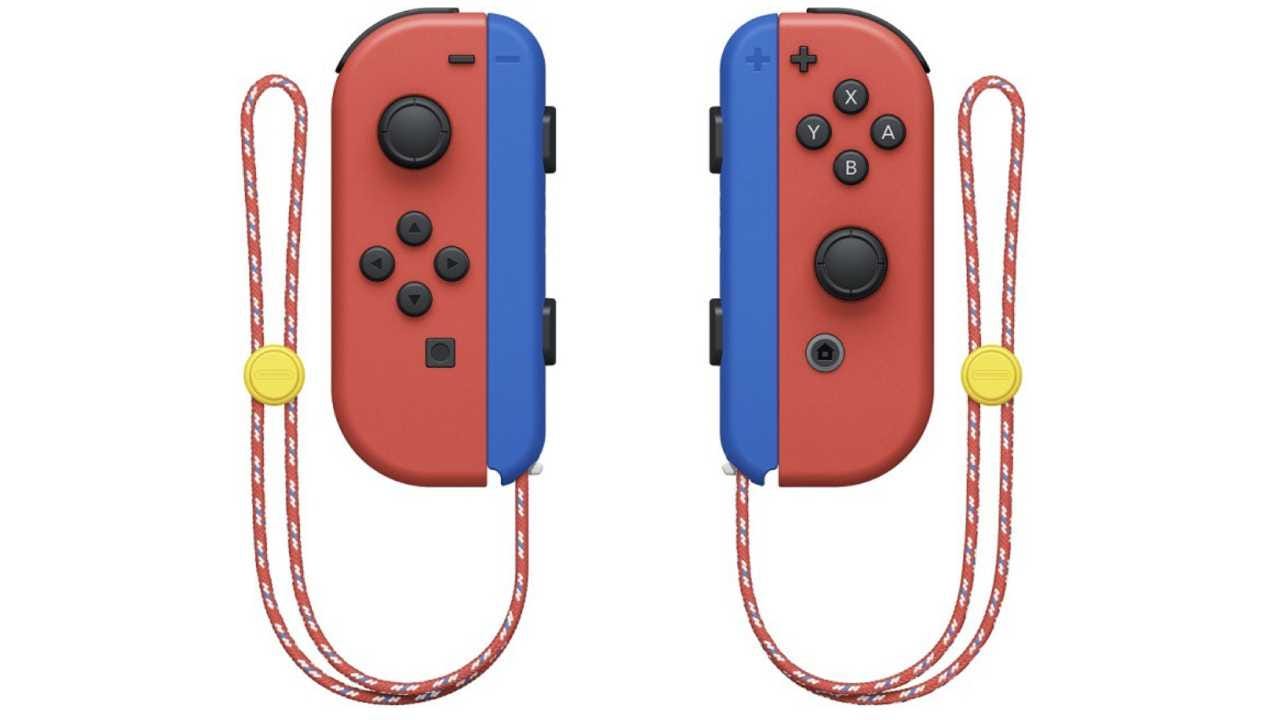 Super Mario Red Joy-Con controllers