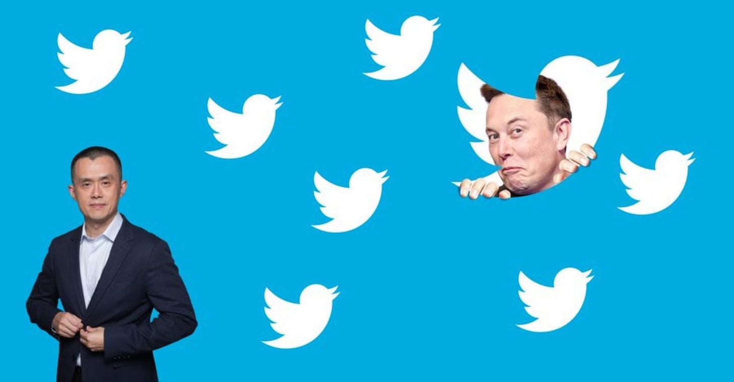 Binance Invests $500M in Elon Musk’s Twitter Acquisition