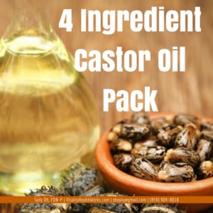 4 ingredient home castor oil pack
