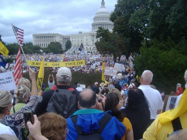 The 'silent no more' sign was brought by one of our group, but this is the view I had from much of the first half of the rally.