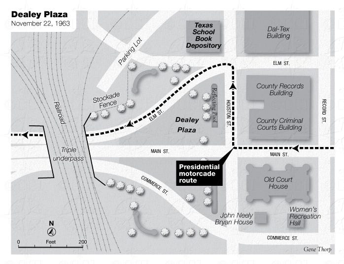 Dealey Plaza map