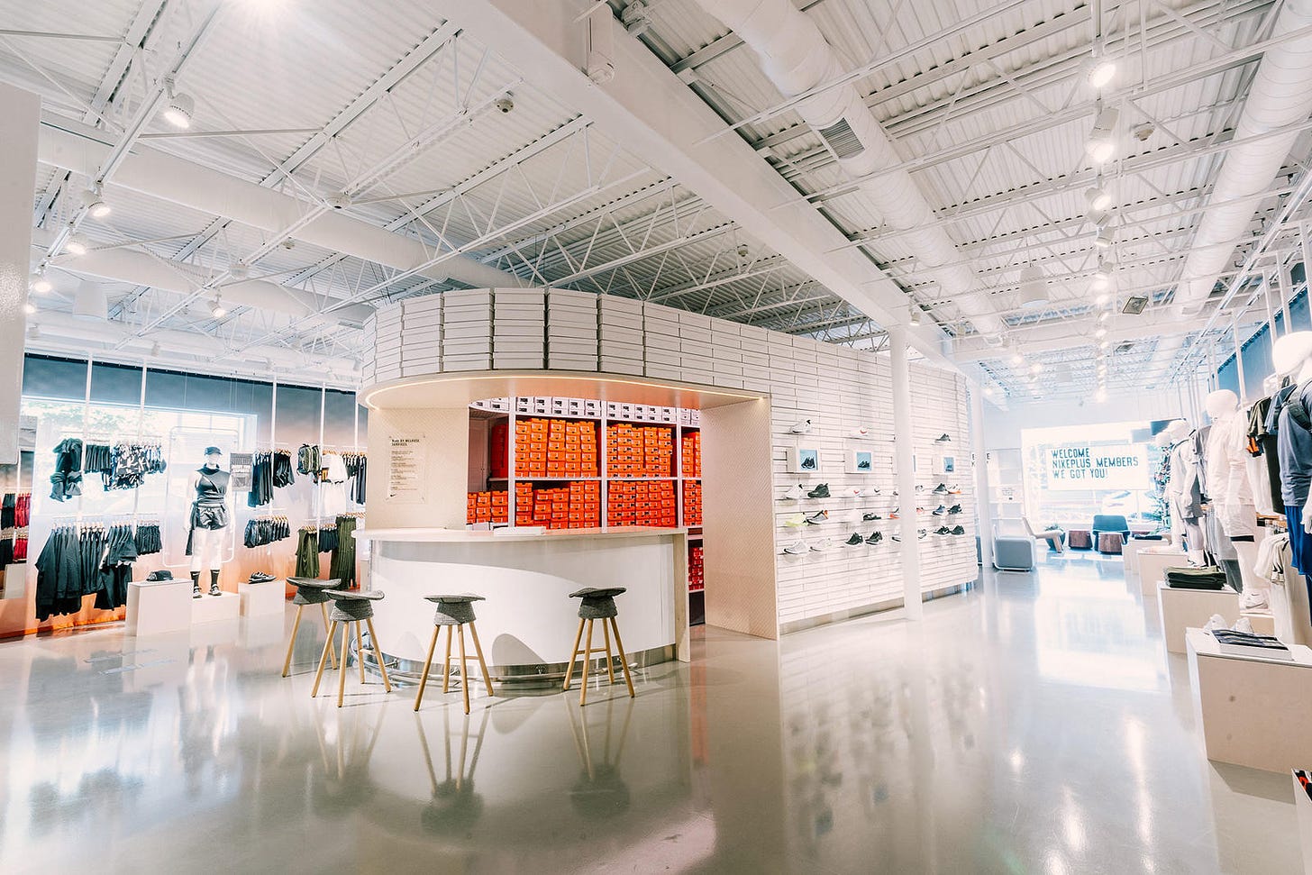 Inside the Nike By Melrose store.