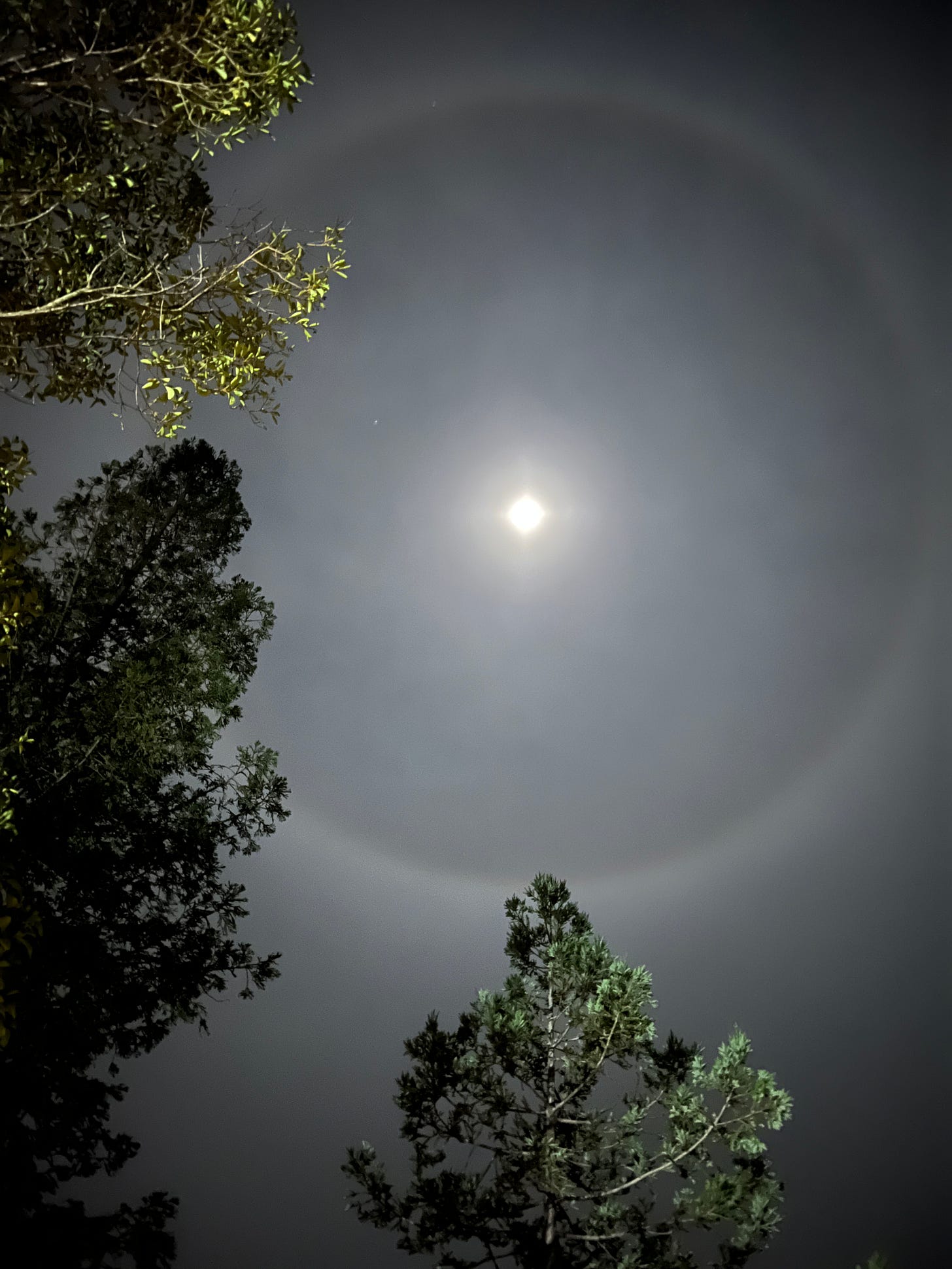 A lunar halo from earlier this month