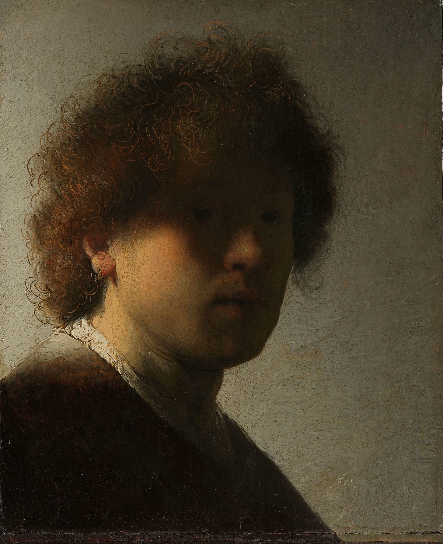 Self-portrait, Rembrandt van Rijn (c. 1628) by Rembrandt van Rijn