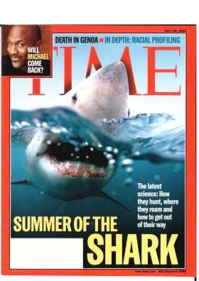 Time Magazine July 30 2001 Summer of the Shark * Death in Genoa * Indepth:  Racial Profiling: Time Magazine: Books - Amazon