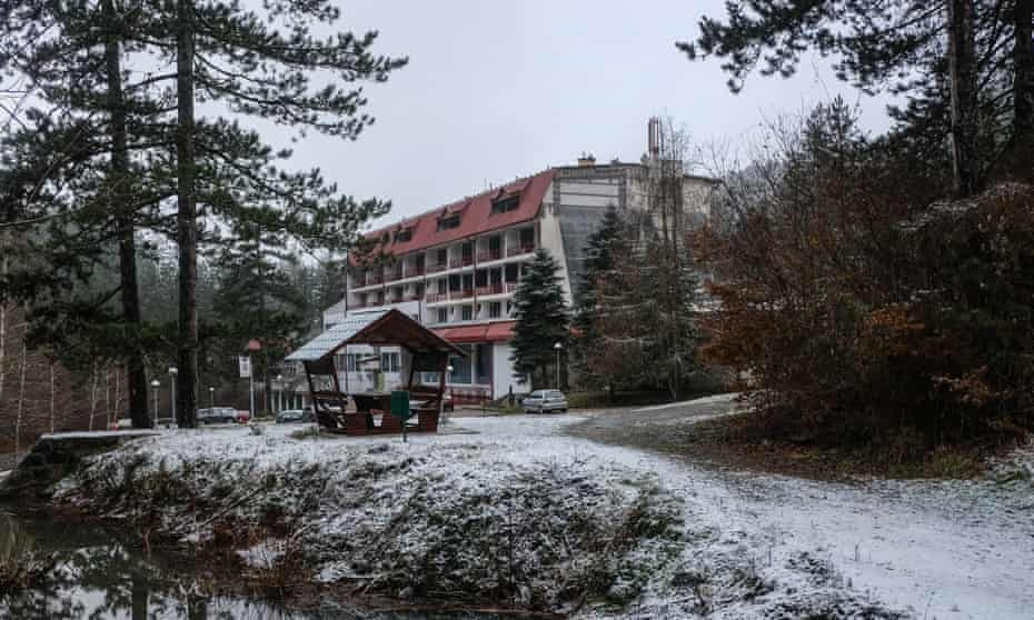 Vilina Vlas hotel in Visegrad, Bosnia, scene of many war crimes in 1992.