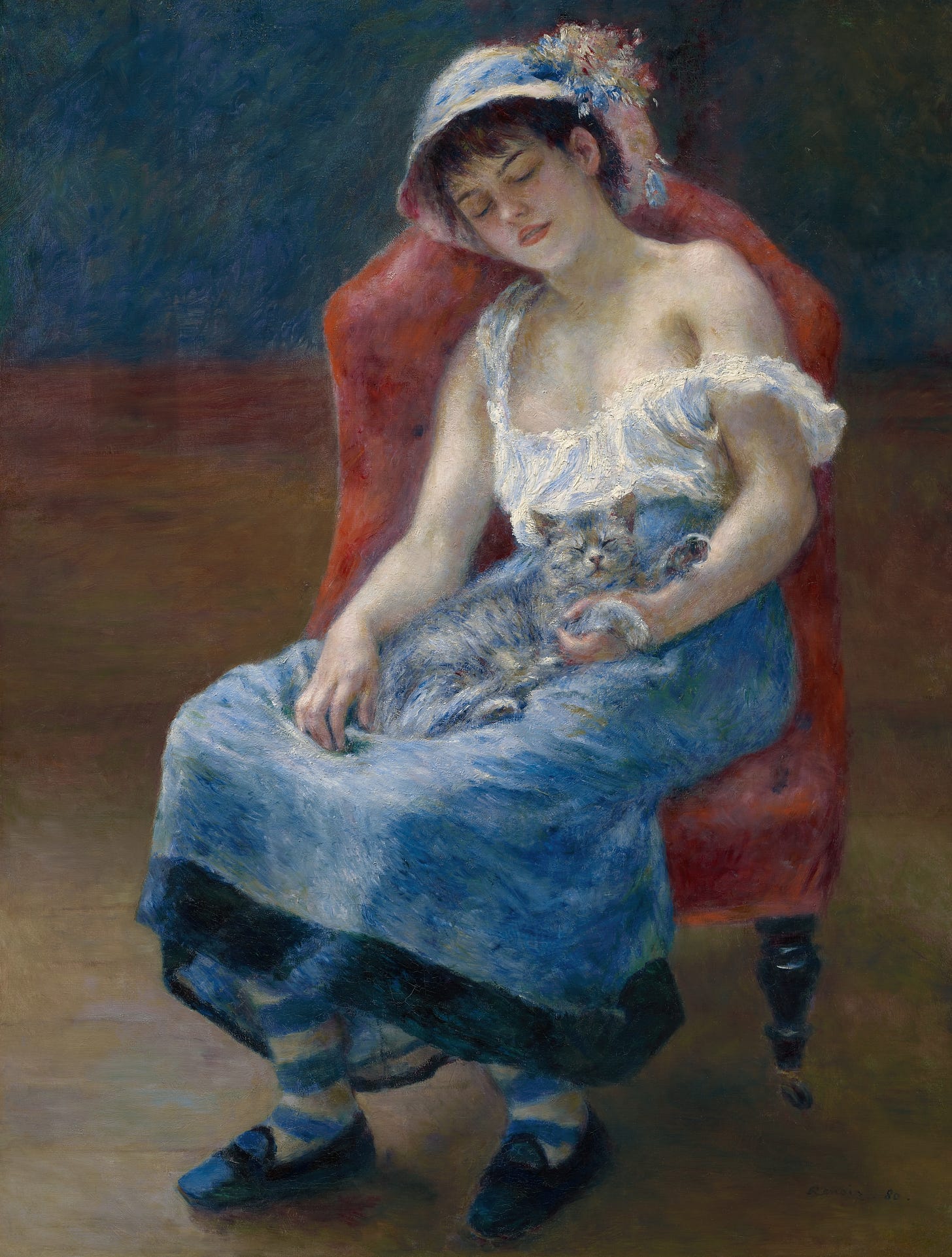 Sleeping Girl (1880) by Pierre-Auguste Renoir