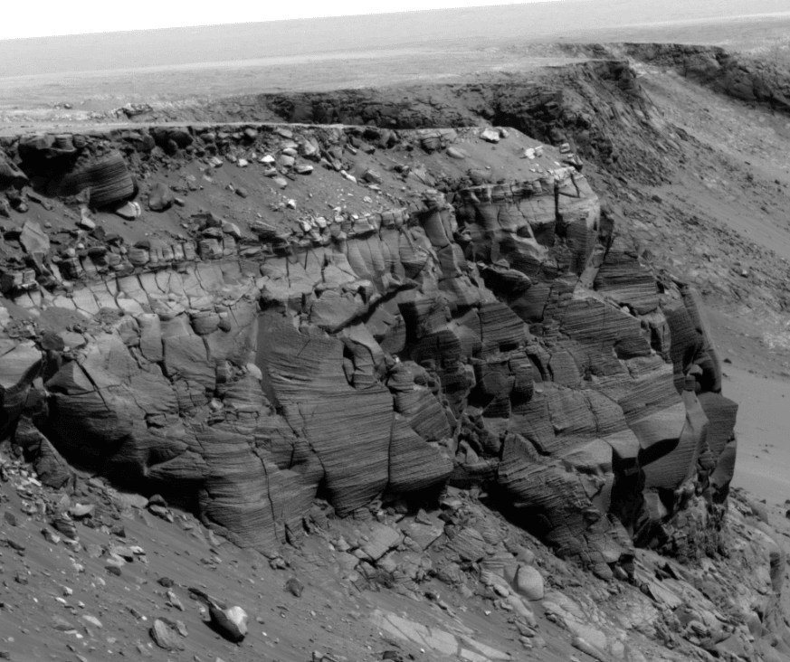 Мис Сент-Вінсент в кратері Вікторії на Марсі.