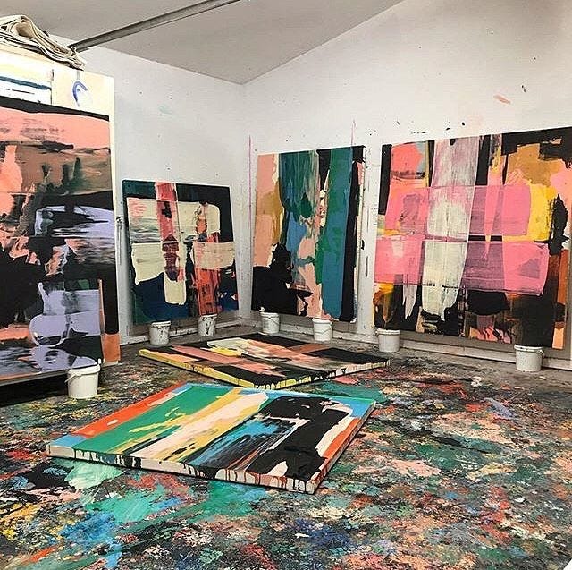 Studio view by Kathryn Macnaughton // @kathrynmac ° ° ° ° °  #contemporaryart #art #abstractart #installation #sztuka #艺术 #иску… |  Abstract, Painting, Painting style