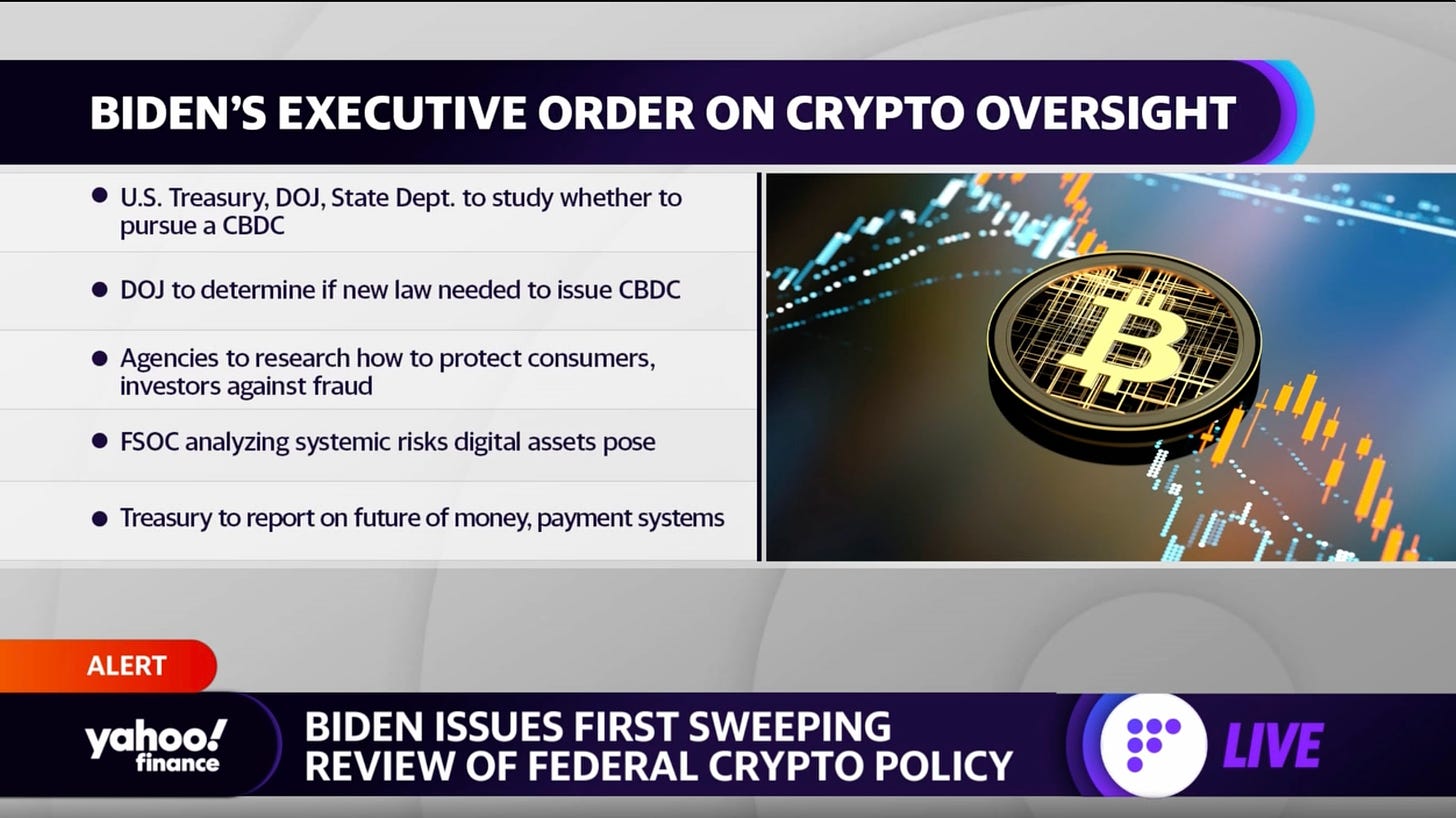 Biden orders sweeping review of crypto policy, bitcoin price spikes