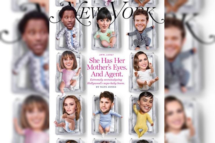 Twitter divided over New York Magazine's 'Nepo Baby' cover