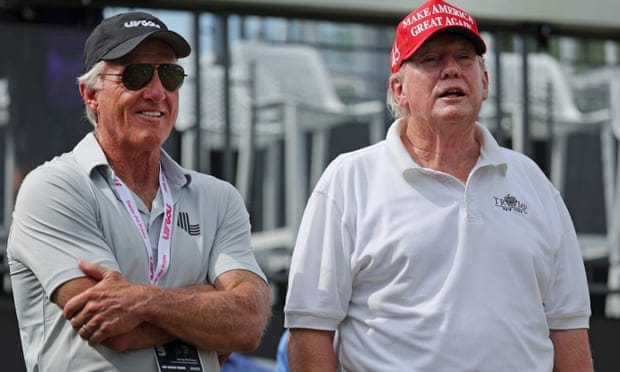 LIV Golf's latest stop brings together Trump, Saudi Arabia and plenty of  criticism | LIV Golf Series | The Guardian