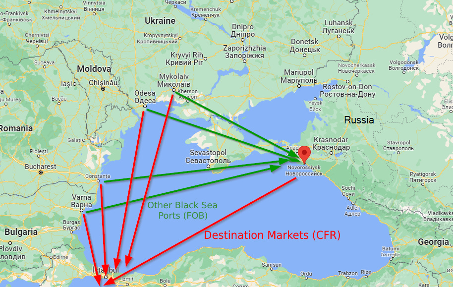 Destination Markets and Origin Markets - Black Sea