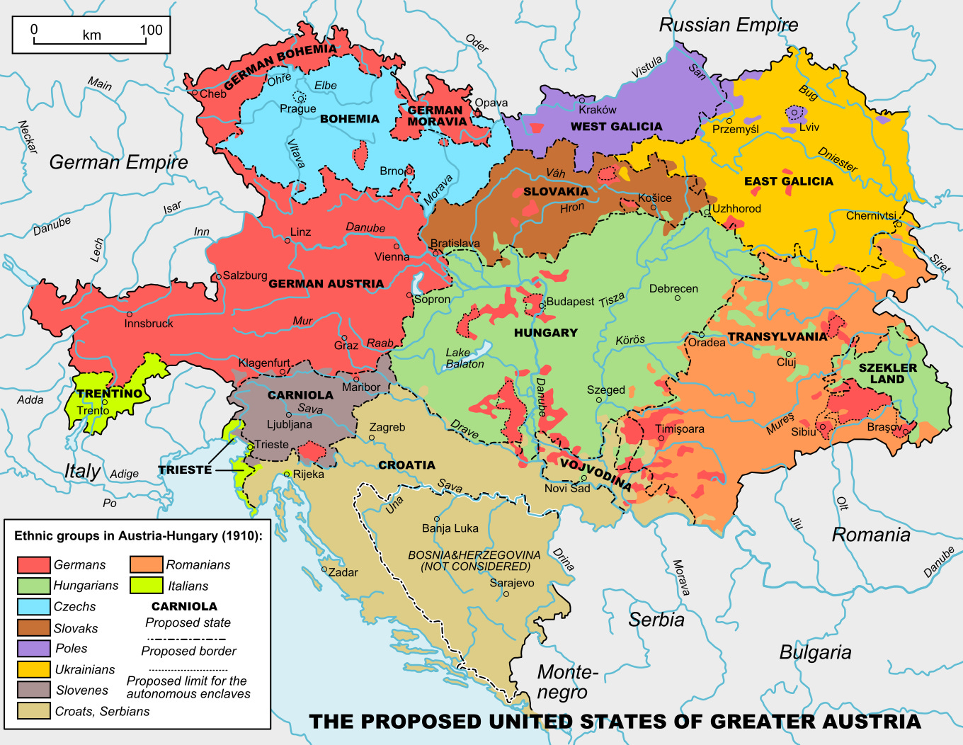 United States of Greater Austria: Based On Ethnic Groups In the… –  Brilliant Maps