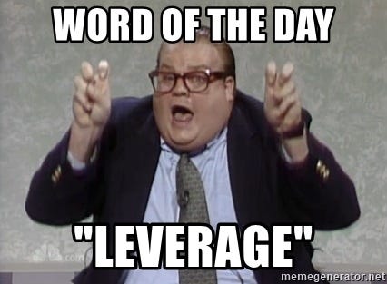 quote guy - Word of the day "Leverage"