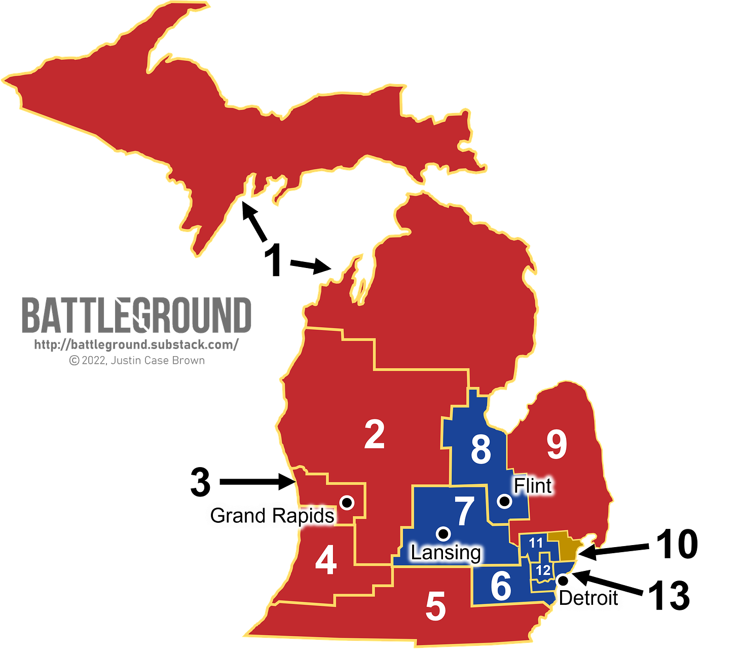 Michigan Redistricting Map 2022