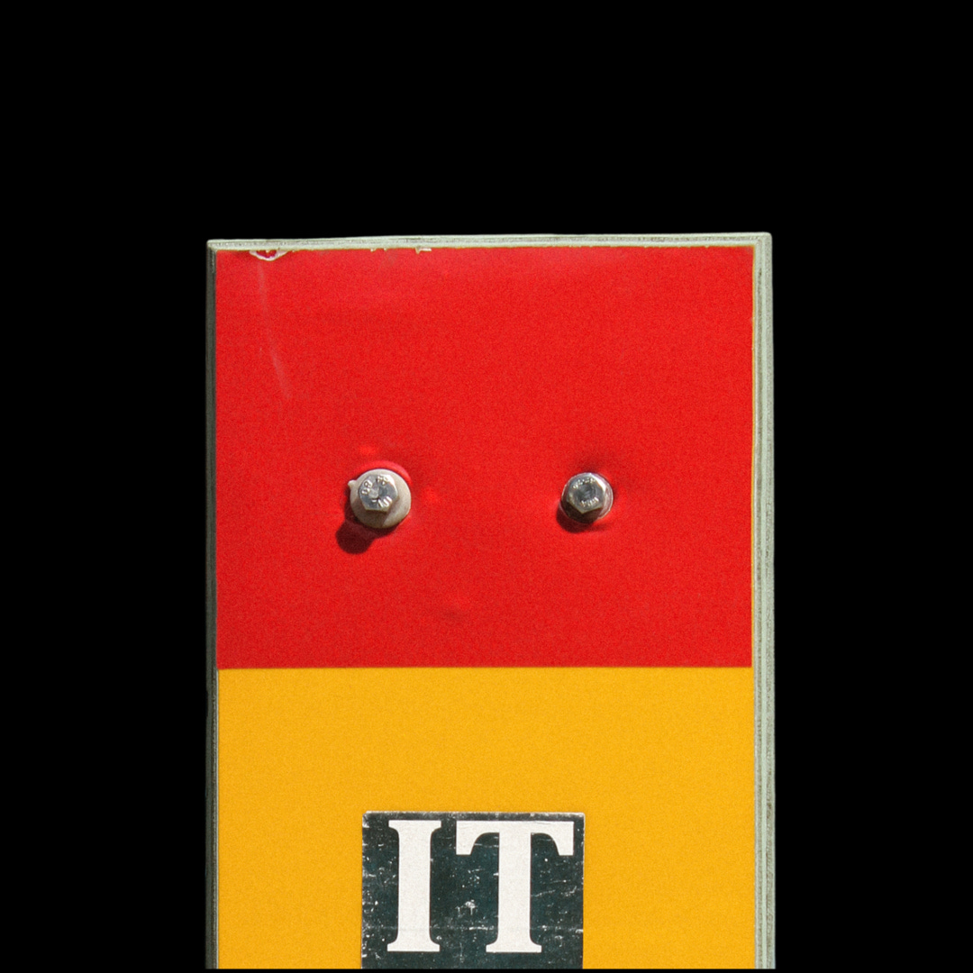Crude box with word “it” on front