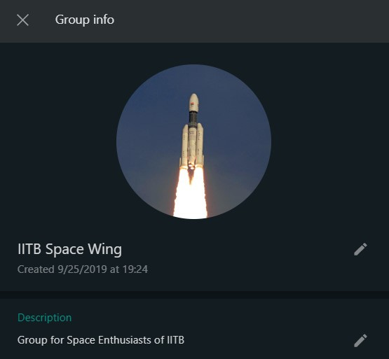 IIT Bombay Space Wing WhatsApp Group