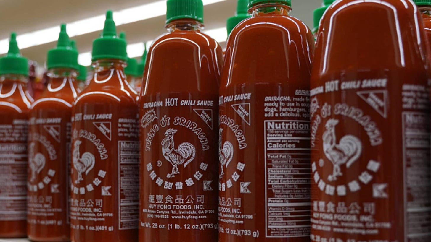 Sriracha Hot Sauce Maker warns of shortages lasting all summer - World ...