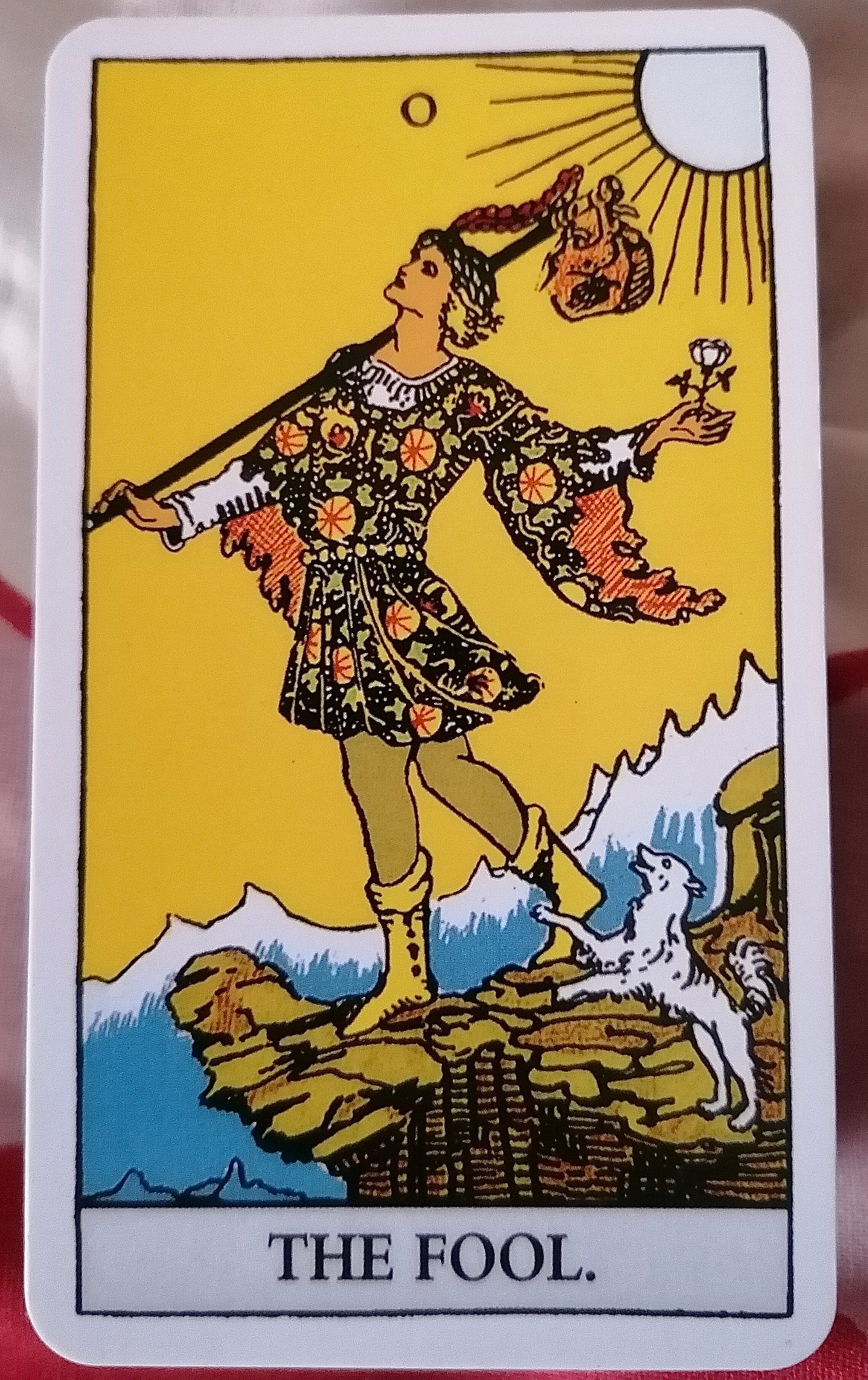 The Fool tarot card from the Rider Waite Smith deck. The Fool tarot card from the Rider Waite Smith deck.
