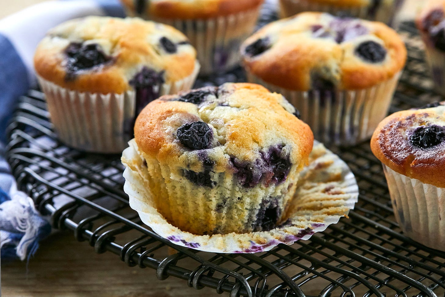 Bakery-Style Lemon Blueberry Muffins - Gemma's Bigger Bolder Baking