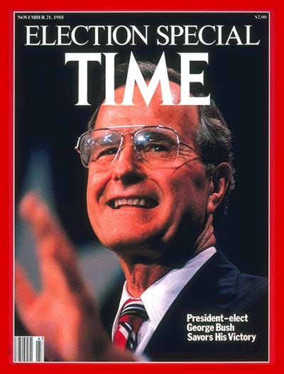 TIME Magazine Cover: George H. W. Bush - Nov. 21, 1988 - George H.W. Bush -  Presidential Elections - Republicans - Politics