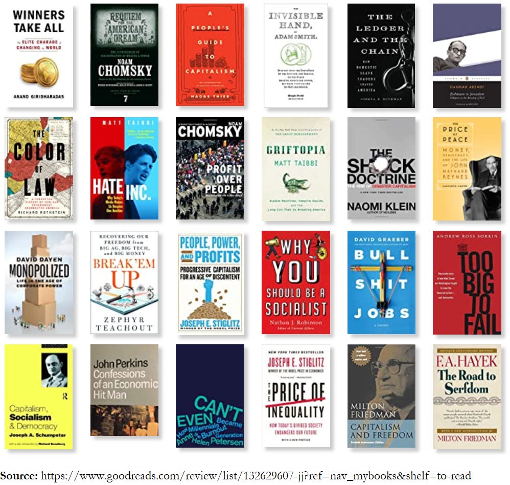GoodReads books I want to read