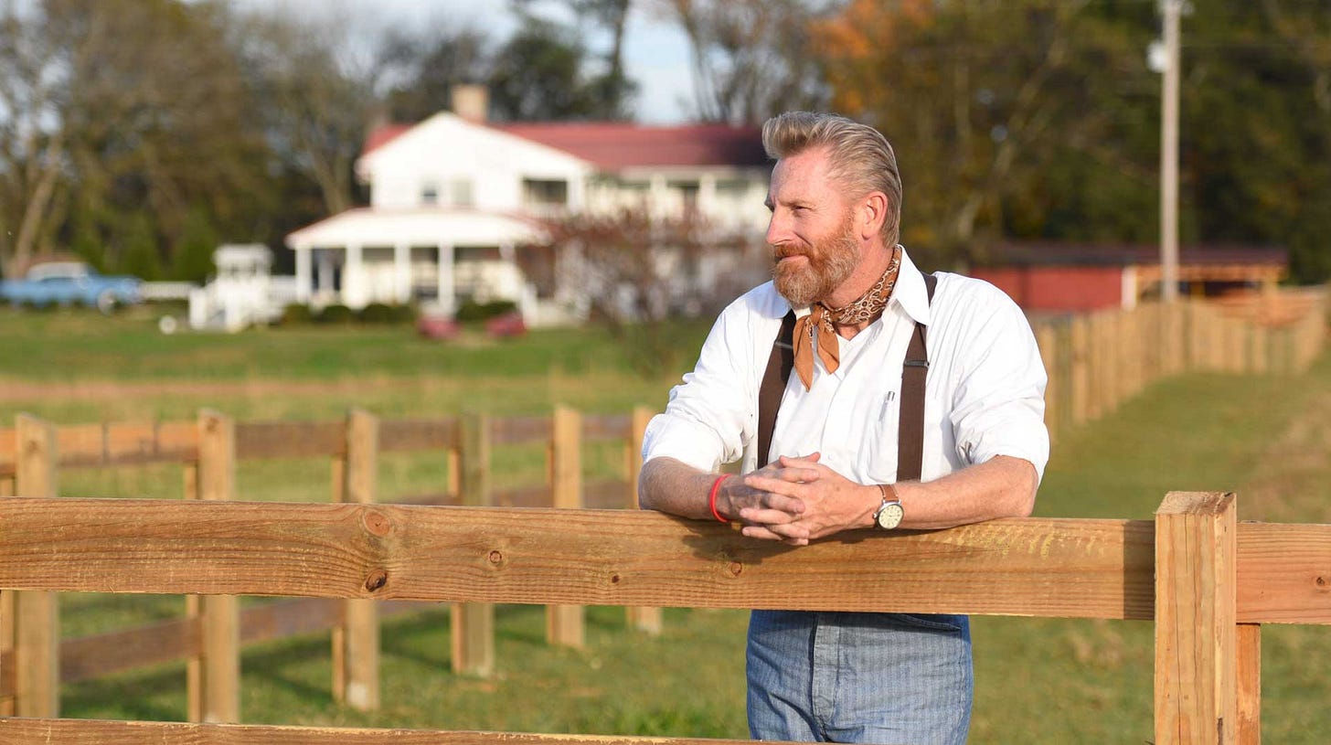 Rory Feek at his homestead