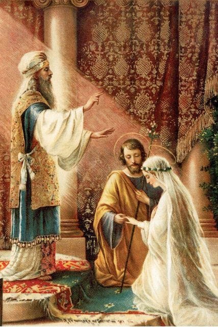 Marriage of Mary and Joseph | Imagens católicas, Mãe de jesus, Igreja