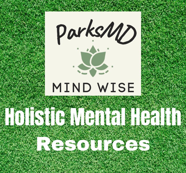 Banner for Holistic Mental Health Resource Page