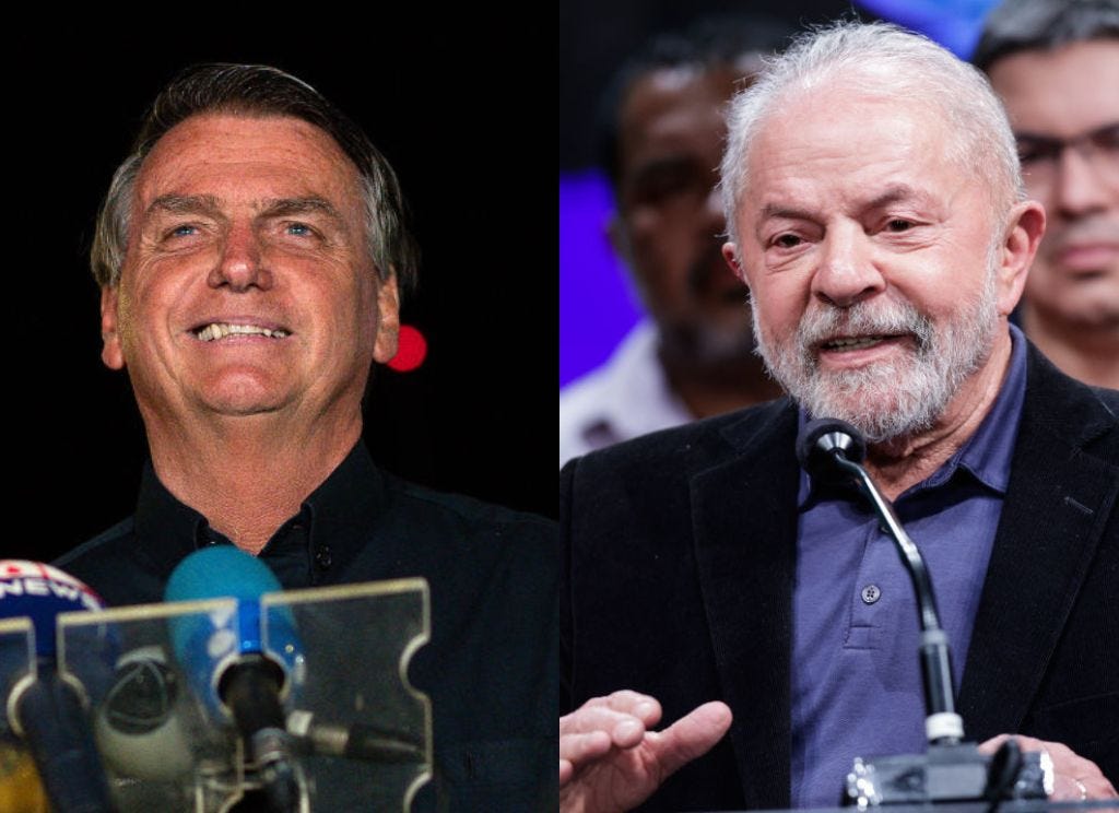 Brazilian presidential candidates speak after the first round sent the election to a second round that could shake Brazil's democracy. Andressa Anholete; Alexandre Schneider/Getty Images - Americas Quarterly
