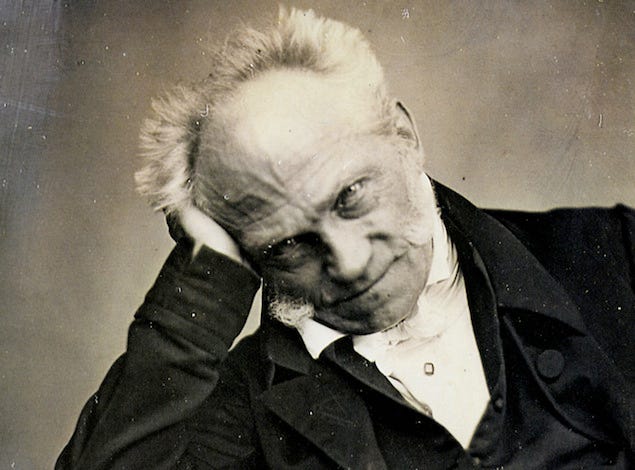 Porträt des Philosphen Arthur Schopenhauer, 1852
