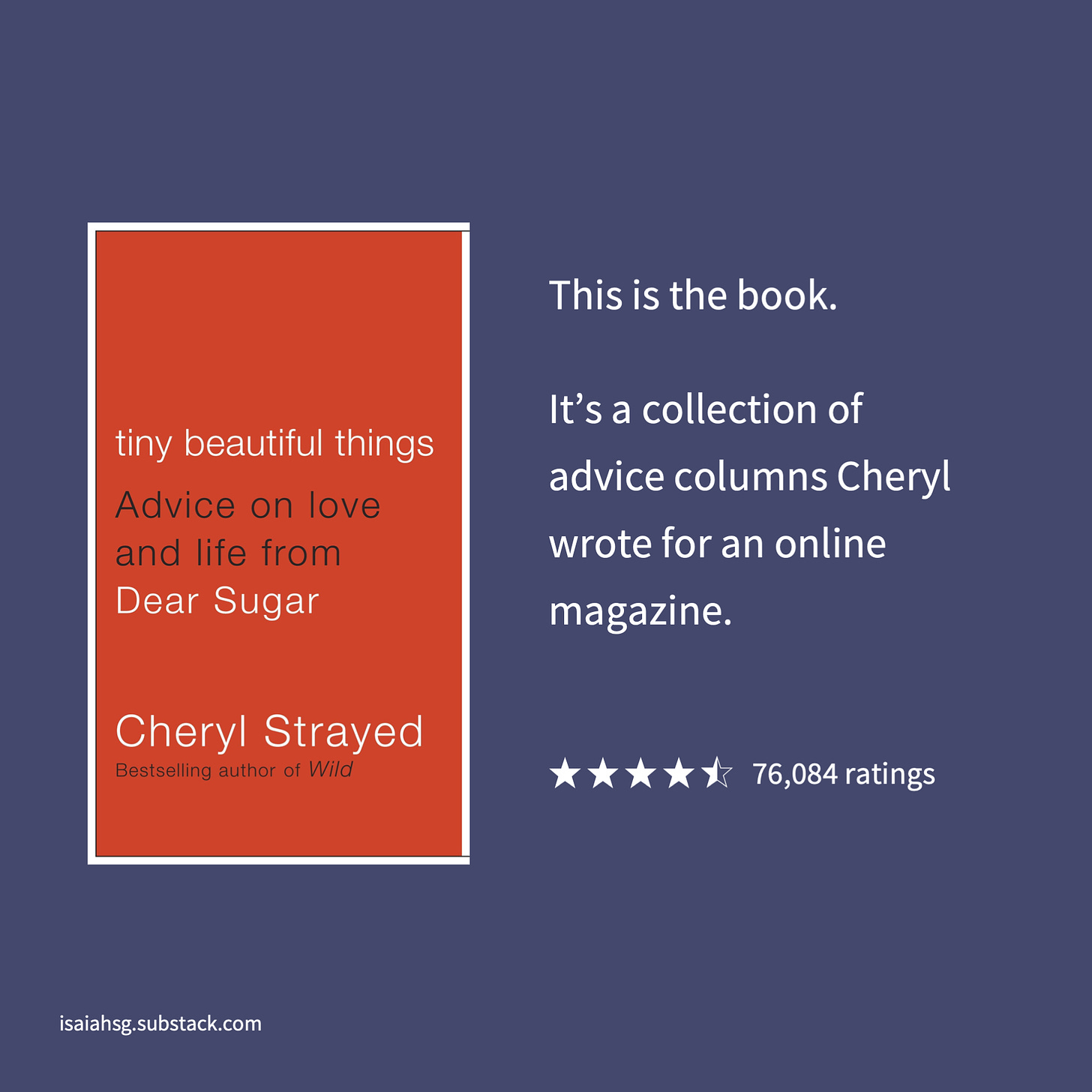 Cheryl Strayed Tiny Beautiful Things