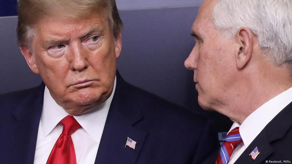 Donald Trump and Mike Pence present a united front | News | DW | 12.01.2021