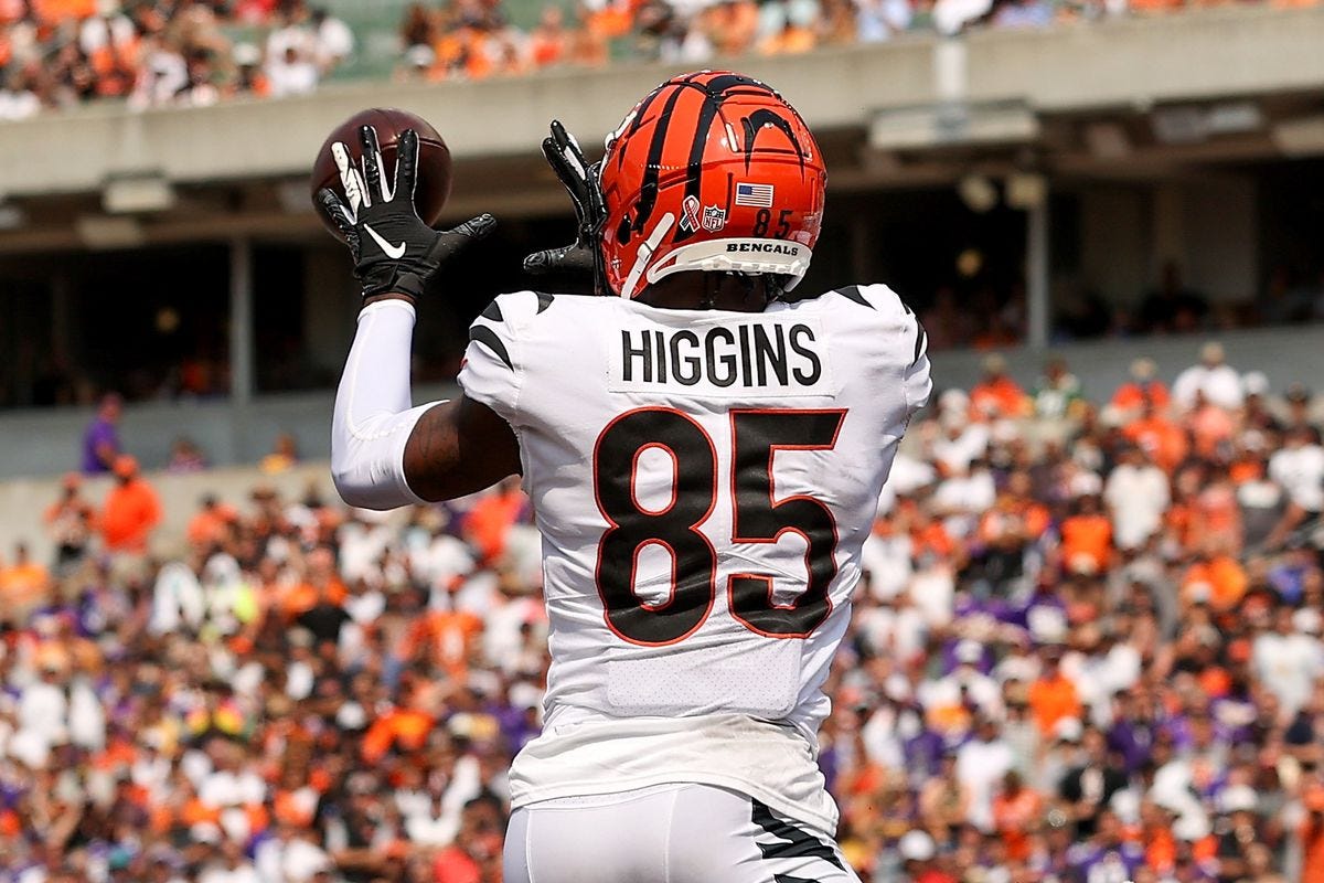 Tee Higgins injury news: Bengals WR is out for Week 4 - DraftKings Nation