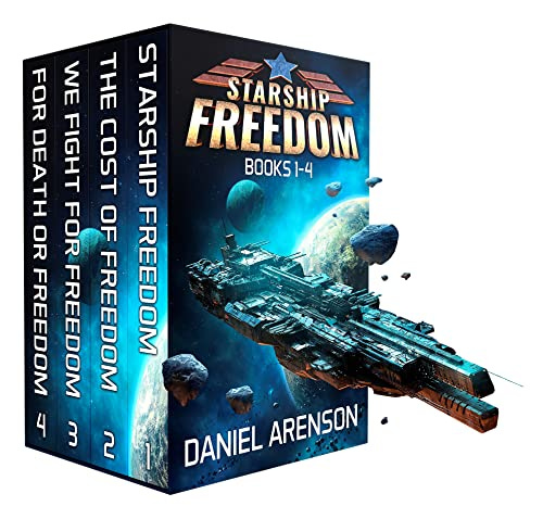 Starship Freedom - Super Box Set (Book 1-4): A Military Science Fiction Adventure by [Daniel Arenson]