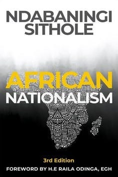 Book cover featuring a graphic of the map of Africa.