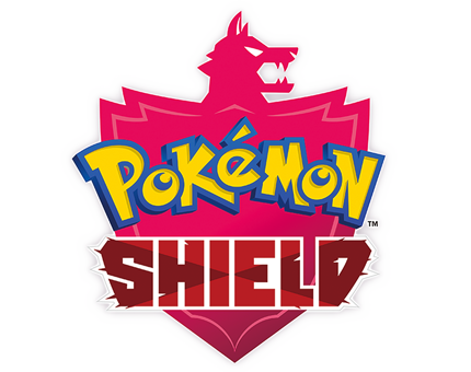 The logo of Pokemon Shield
