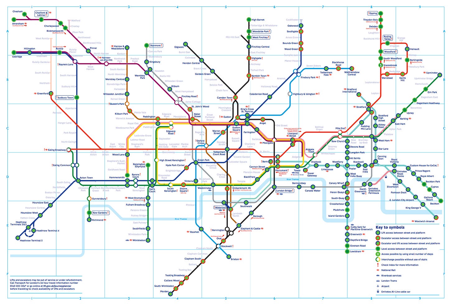 The step free tube map. There's not a lot of tube that's accessible