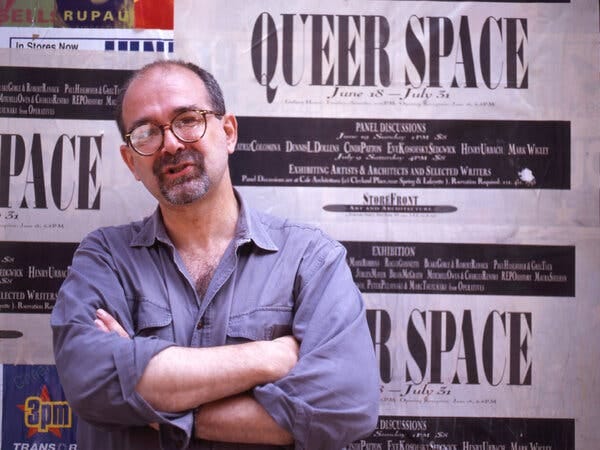 Jeffrey Escoffier in 1994. A leading voice in gay and lesbian scholarship and theory, he was also involved in numerous public health campaigns in New York City. 