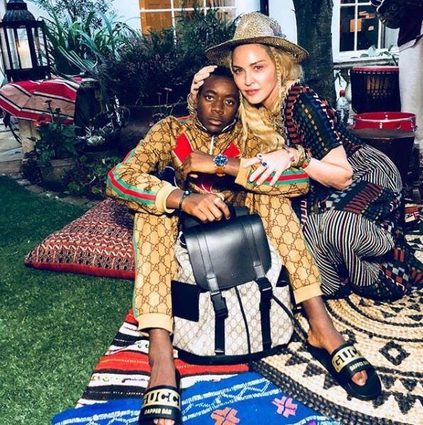 Madonna dresses son David Banda in head to toe Gucci for his 13th birthday  party | The Irish Sun