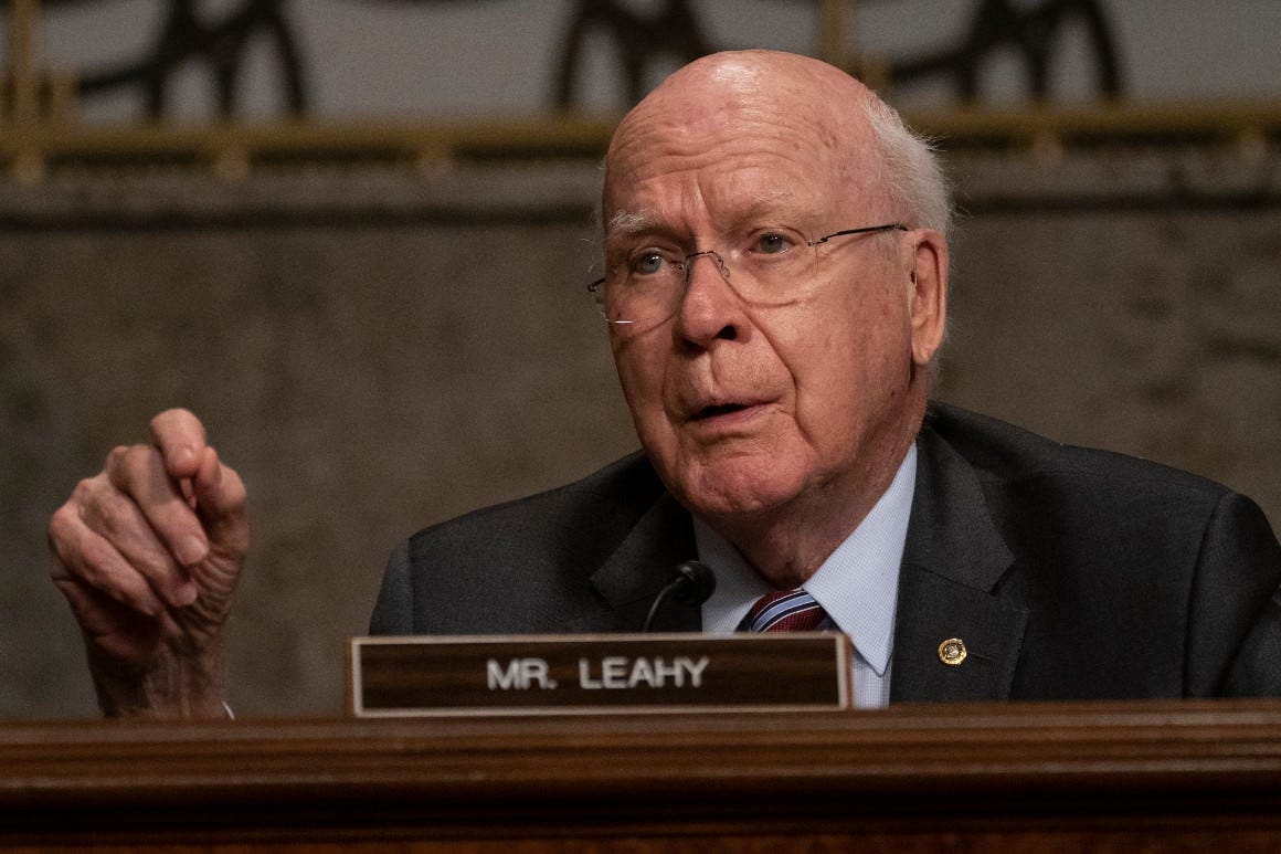 Leahy back at home after brief hospitalization - POLITICO