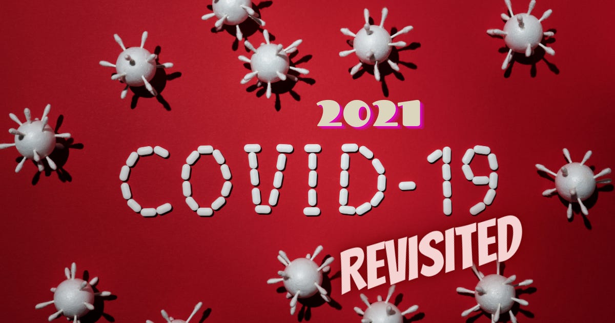 The image represents covid 19 revisited in 2021