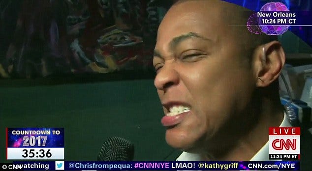 Don Lemon has MIC cut as he starts to talk about how 2016 was 'awful' |  Daily Mail Online